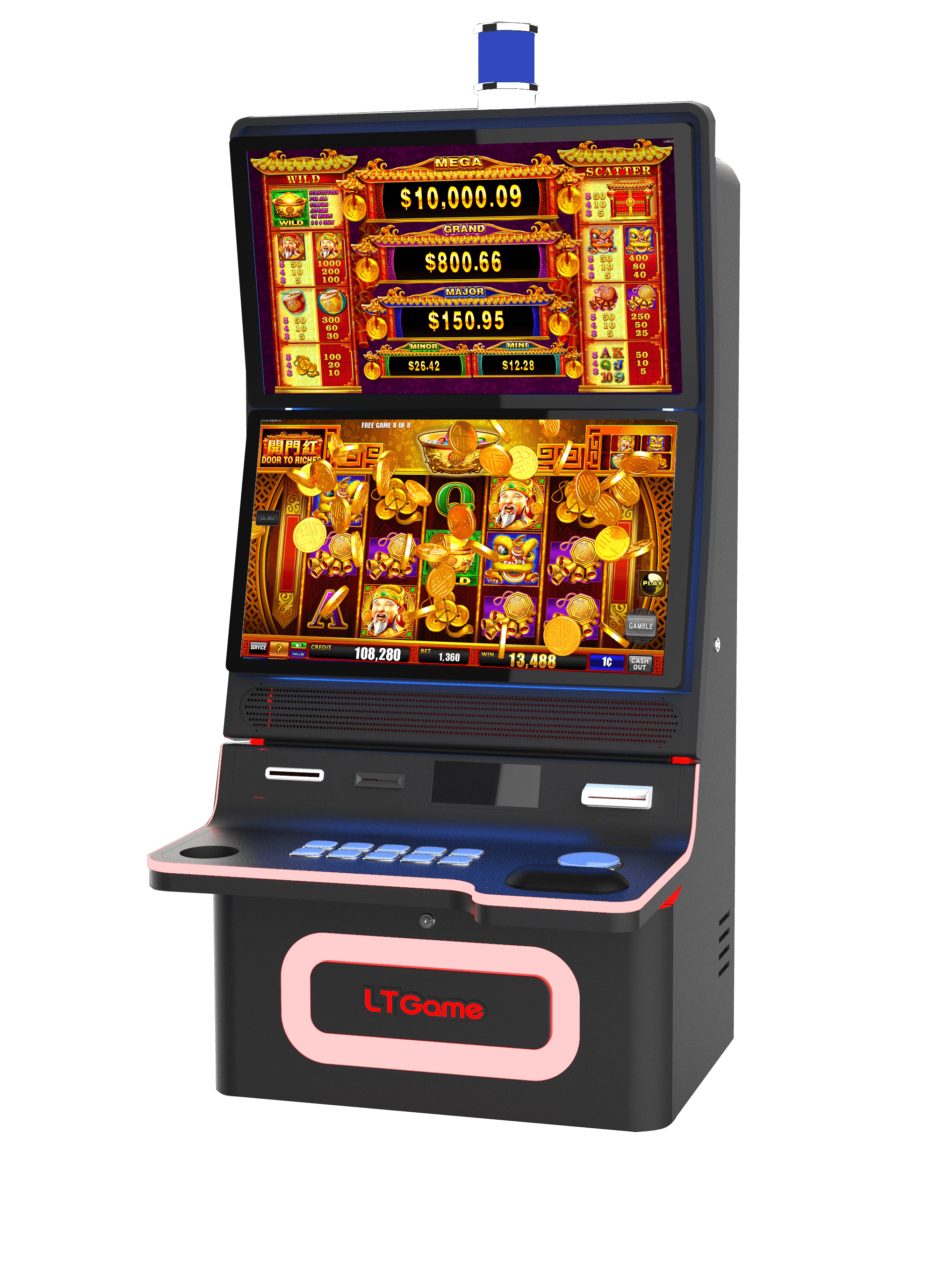 现代视频老虎机游戏界面